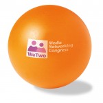 Balle anti-stress personnalisée couleur  orange avec logo