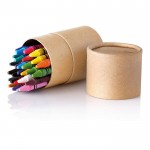 Boîte de 30 crayons cires de couleur à offrir couleur  beige troisième vue