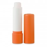 Baume à lèvres personnalisé avec logo couleur  orange deuxième vue
