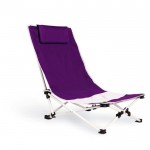 Chaise de plage publicitaire avec votre logo couleur  violet