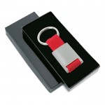 Porte-clés sérigraphié coloré couleur  rouge deuxième vue