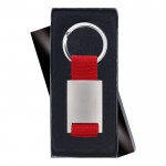 Porte-clés sérigraphié coloré couleur  rouge troisième vue