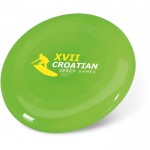 Frisbee personnalisé avec votre logo couleur  vert avec logo