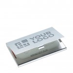 Porte-cartes d'entreprise en aluminium avec zone d'impression