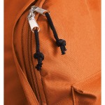 Sac à dos personnalisé avec poche extérieure couleur  orange deuxième vue