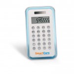 Calculatrices promotionnelle de design couleur  bleu avec logo