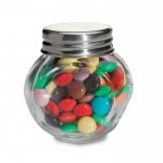 Caramelos de chocolate en bote de cristal con tapa personalizable couleur multicolore
