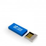 Clé USB moderne en aluminium avec zone d'impression