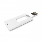 Carte USB avec grande surface de marquage blanc