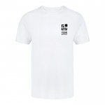 T-shirt blanc à col rond 100% coton Ring Spun 160 g/m² vue principale