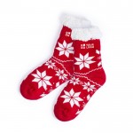 Chaussettes de Noël antidérapantes avec zone d'impression