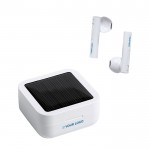 Écouteurs sans fil avec charge solaire avec zone d'impression