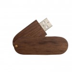 Clé USB en bois personnalisable foncé