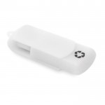 Clé USB en plastique recyclable couleur blanc