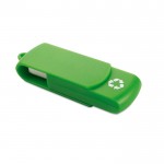 Clé USB en plastique recyclable couleur verte