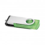 Clé USB personnalisée transparente couleur vert