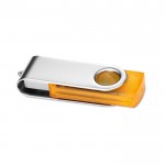 Clé USB personnalisée transparente couleur orange