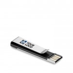 Clé USB promotionnelle avec un clip avec zone d'impression