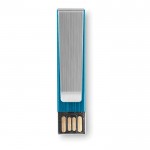  Clé USB personnalisée avec clip couleur bleu