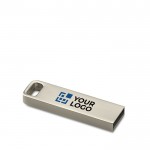 Clé USB à personnaliser en métal avec zone d'impression