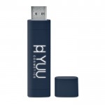 Clé USB plate qui illumine votre logo couleur bleu