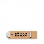 Clé USB personnalisée avec étui écologique avec zone d'impression