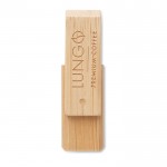 Jolie clé USB personnalisée en bambou avec logo