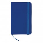 Carnet de poche avec pages à rayures couleur  bleu