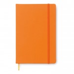 Carnets personnalisés avec pages à rayures couleur  orange