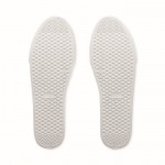 Zapatillas en cuero sintético ligeras con suela de goma talla 42 couleur blanc dixième vue