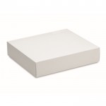 Manta waffle de algodón ligero con caja de regalo 300 g/m2 couleur gris cinquième vue