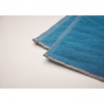 Serviette SEAQUAL® coton-polyester recyclés 500g/m² 70x140cm couleur turquoise cinquième vue photographique