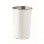 Vaso reutilizable de acero inoxidable reciclado 300ml couleur blanc