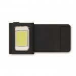 Minilinterna COB recargable con 6 modos, clip y cierre magnético couleur noir huitième vue