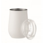 Vaso de acero inoxidable reciclado con tapa deslizante 500ml couleur blanc