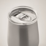 Vaso de acero inoxidable reciclado con tapa deslizante 500ml couleur argenté mat troisième vue photographique