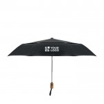 Parapluie pliant personnalisé avec logo en polycoton 190T Ø99 vue avec zone d'impression