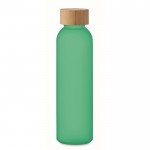 Botella de cristal personalizada de color 500ml Crystal Resistant couleur vert