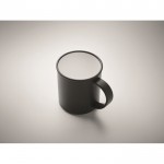 Mug vintage en plastique recyclé d'une capacité de 300 ml couleur noir quatrième vue photographique