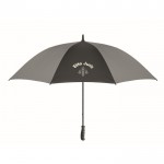 Parapluie manuel en pongé réfléchissant à poignée droite 30” couleur noir vue principale