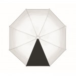 Parapluie transparent 1 panneau polyester et caoutchouc 23” couleur noir troisième vue