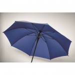 Parapluie tempête en pongé à ouverture automatique 23” couleur bleu roi troisième vue photographique