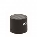 Haut-parleur sans fil avec boîtier en matériau recyclé 3W vue avec zone d'impression