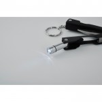Couteau pliant 10 fonctions avec lampe torche et pochette couleur noir quatrième vue photographique