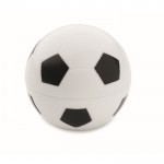 Baume à lèvres SPF10 vanille en ABS forme ballon de football couleur blanc/noir deuxième vue
