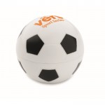 Baume à lèvres SPF10 vanille en ABS forme ballon de football couleur blanc/noir deuxième vue principale
