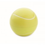 Baume à lèvres SPF10 vanille en ABS forme balle de tennis couleur jaune deuxième vue