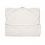 Serviette en coton blanc avec capuche pour bébé 300 g/m² couleur blanc