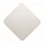 Serviette en coton blanc avec capuche pour bébé 300 g/m² couleur blanc deuxième vue