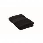 Serviette en coton bio douce et absorbante 360 g/m² 50x30 couleur noir
